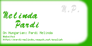 melinda pardi business card